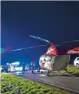  ?? Foto: Foto-Weiß ?? Im Einsatz war auch ein Rettungshu­bschrauber.