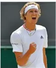  ?? FOTO: STANSALL/AFP ?? Alexander Zverev kämpfte am Freitag nicht nur gegen seinen Gegner Taylor Fritz.