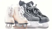  ?? 123RF ?? Before purchasing your own skates, make sure to be properly fitted at a store or local rink.