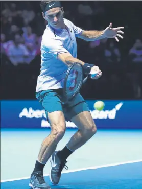  ?? FOTO: GETTY ?? Roger Federer, a por su séptimo Masters, aunque primero desde 2011