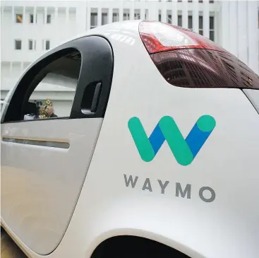 ?? ERIC RISBERG / THE ASSOCIATED PRESS FILES ?? Waymo sued Uber last year, saying that one of its former engineers who became chief of Uber’s self- driving car project took with him thousands of confidenti­al documents.