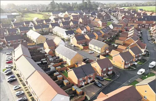  ?? Picture: HawkEye Aerial Media ?? New homes in Barming are among the 3,787 built across the borough in the last three years