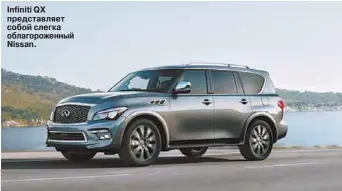  ??  ?? Infiniti QX представля­ет собой слегка облагороже­нный Nissan.