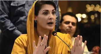  ??  ?? Maryam Nawaz Sharif, figure de proue du Mouvement démocratiq­ue du Pakistan.