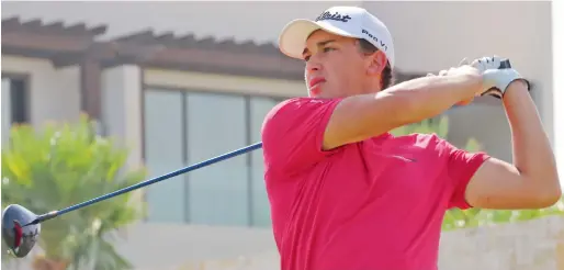  ?? Supplied photo ?? Todd Clements moved to the fringes of contention heading into the final round at Yas Links, Abu Dhabi, on Tuesday. —