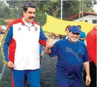  ?? EFE ?? Amizade. Maradona tem sido um defensor de Maduro