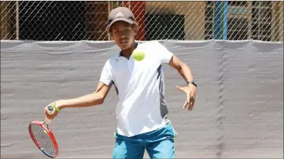  ?? PIC: MORERI SEJAKGOMO ?? Strong return:
BTA wants to ensure tennis standards are maintained