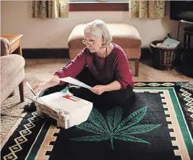  ?? CHAD HIPOLITO THE CANADIAN PRESS ?? Carol Francey, a.k.a. Granny Grass, has been using pot for 52 years, mostly in secret.