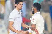  ?? AFP ?? India captain Virat Kohli (right) seems to be winning the duel.