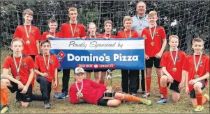  ?? SUBMITTED ?? The Eliot River Ramblers S.C. won the under-13 Subway Challenge Cup during the summer and was recently named the Prince Edward Island Soccer Associatio­n team of the year. Team members, front row, from left, are Cory Goley, Braedan Tremere, Cody...