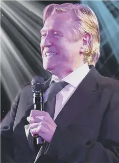  ??  ?? 2 Joe Longthorne in performanc­e last year as he celebrated 50 years in showbiz