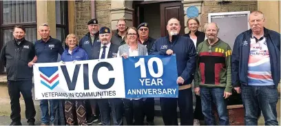  ?? ?? ●●Veterans In Communitie­s has now been going for 10 years