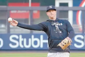  ?? ?? l DJ LeMahieu ya entrena con los Yanquis en Florida.