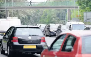  ??  ?? ●Correspond­ent Allan Ramsay said there is ‘horrendous’ traffic in every UK town and city