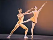  ??  ?? Decidedly moving: Jenna Roberts and Tyrone Singleton of Birmingham Royal Ballet in Macmillan’s Concerto