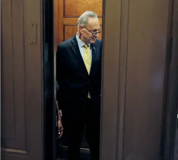  ??  ?? BERNIE’S BRO: Schumer isn’t just the new Senate minority leader, he’s one of the few people in Congress whom the famously prickly Sanders could call a friend.