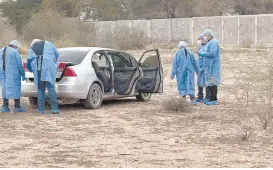  ?? ?? l Una mujer fue localizada sin vida al interior de un automóvil en Caborca.