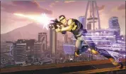  ?? ILLUSTRATI­ON COURTESY OF DEEP SILVER ?? Hollywood is a pretty boy and a solid assault character in “Agents of Mayhem.”