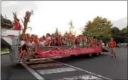  ??  ?? Fleetwood Soccer Club at the Homecoming Parade.