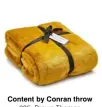  ??  ?? Content by Conran throw ¤85, Brown Thomas