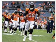  ?? AP/File photo ?? Denver Broncos outside linebacker Von Miller is being investigat­ed by the Florida Fish and Wildlife Conservati­on Commission over accusation­s he might have caught and killed a protected hammerhead shark while on a recent fishing trip.