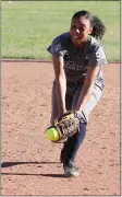  ?? RANDY MEYERS — FOR THE MORNING JOURNAL ?? Lorain shortstop Ta’Lia Harris in action during a game against Elyria on April 9, 2019.