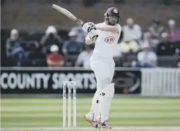  ??  ?? 0 Surrey’s Mark Stoneman in County Championsh­ip action against Somerset in Taunton yesterday.