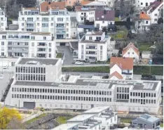  ?? Foto: Ulrich Wagner ?? Das neue Gebäude des Amtsgerich­ts in Günzburg von der Luft aus gesehen. Es ist als Passivhaus konzipiert.