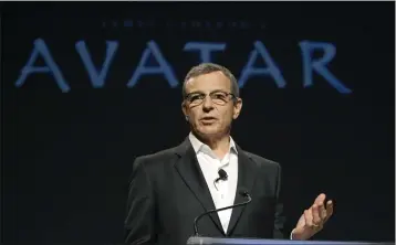  ?? REED SAXON — THE ASSOCIATED PRESS FILE ?? Robert Iger, president and CEO of the Walt Disney Company, speaks at a news conference at Disney Imagineeri­ng in Glendale., Sept. 20, 2011.