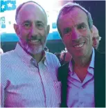  ?? (Susie Weiss) ?? THE WRITER with Maj.-Gen. (res.) Elazar Stern, author of the anti-‘Pay for Slay’ bill passed in the Knesset this week.