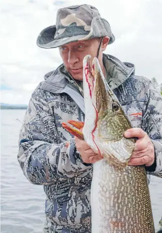  ?? Photo: Reuters ?? The reel deal: Vladimir Putin’s giant pike may have been the moment he jumped the shark with his publicity-seeking machismo.
Monsters.