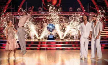  ?? Photograph: Guy Levy/BBC/PA ?? ‘How many of us know schadenfre­ude’s near opposite in English, ‘confelicit­y’, which is joy in another person’s happiness?’ Rose Ayling-Ellis and Giovanni Pernice, left, win the final of Strictly Come Dancing 2021.