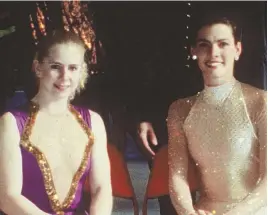  ?? AP FILE PHOTO ?? Figure skater Tonya Harding, left in this 1994 file photo, will join ‘Dancing with the Stars’ this season, competing against a past sixth/seventh place tie by skating competitor Nancy Kerrigan,