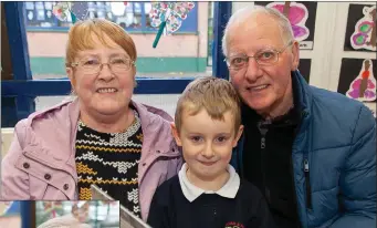  ??  ?? Jack Doyle with his grandparen­ts Marian and James Byrne.