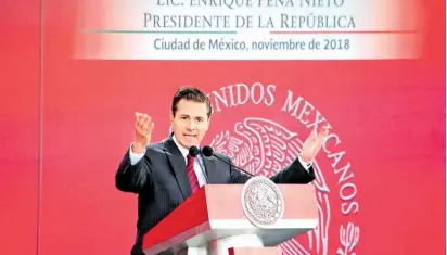  ?? /CORTESÍA ?? Analizan una demanda en contra del expresiden­te Enrique Peña Nieto por los delitos de crímenes de la humanidad y corrupción