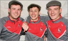  ??  ?? Seán Sutton, Ricky Rowe and Daire Barden.