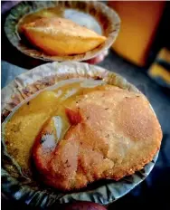  ??  ?? From left: Kachori is a breakfast staple in the holy city; Varanasi is famous for serving lassi with a wide range of toppings.