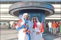  ?? ?? The activities organised at the QNB booth in Al Bayt Stadium, the second largest World Cup stadium in Qatar, brought together football fans from across the world to share enthusiasm and passion for the game.