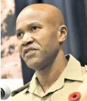  ?? FILE ?? Lt Col Dameon Creary addressing a JDF press briefing yesterday.