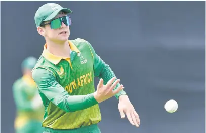  ?? Picture: Gallo Images ?? SOLE FOCUS. David Teeger will let his cricket do the talking when the Under-19 World Cup gets underway in Potchefstr­oom today.