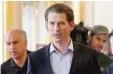  ?? Foto: afp ?? Der designiert­e ÖVP Chef Sebastian Kurz dringt auf Neuwahlen.