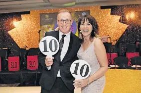  ?? ?? Hosts Broadcaste­rs Bryan Burnett and Carol Smillie