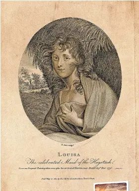  ?? ?? Early 19th century engraving taken from a portrait of Louisa painted some years earlier (Wellcome Collection)