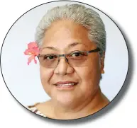  ?? ?? Prime Minister of Samoa Afioga Fiamē Naomi Mata’afa.