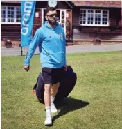  ?? PTI ?? Virat Kohli at a practice session ahead of the World Test Championsh­ip final between India and Australia on Monday