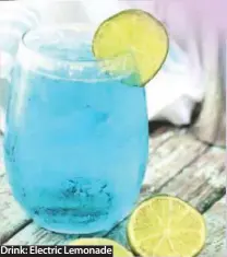  ??  ?? Drink: Electric Lemonade