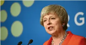  ?? AP ?? British Prime Minister Theresa May is battling to persuade skeptical British lawmakers to back the deal her government and the European Union reached last month.