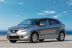  ?? Foto: Suzuki ?? Der Suzuki Baleno ist ein Hybrid Auto zum erschwingl­ichen Preis. Der Hybrid hilft beim Starte, Überholen und funktionie­rt als Dynamo.