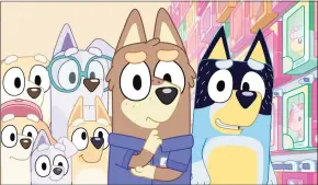  ?? Ludo Studio / Associated Press ?? Alfie, voiced by Robert Irwin, center, in a scene from the animated series “Bluey.”
