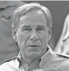  ?? FILE JULIO CORTEZ/AP ?? Texas Gov. Greg Abbott has not said whether he will posthumous­ly pardon George Floyd this year for a 2004 drug arrest in Houston.